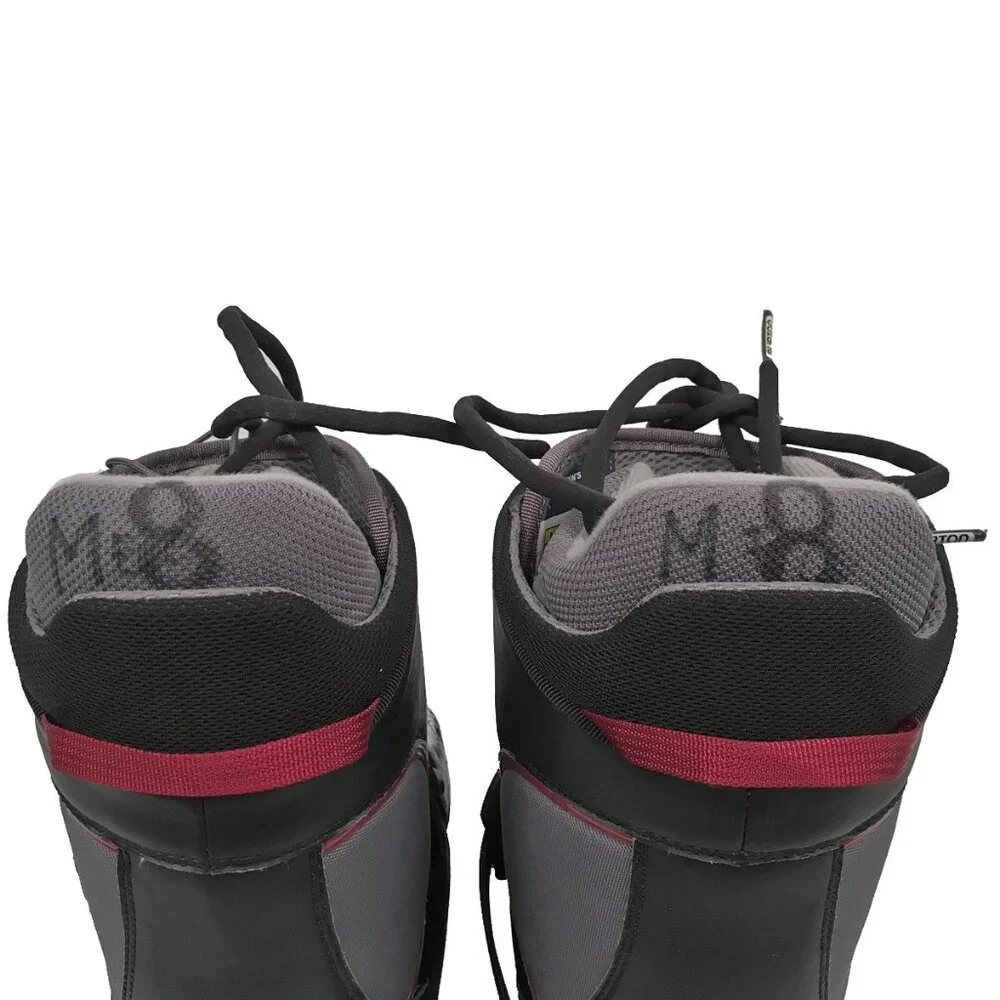 BRAND NEW BURTON FILAMENT SI STEP IN SNOWBOARD BOOTS! SIZE 8 GRAY & BLACK